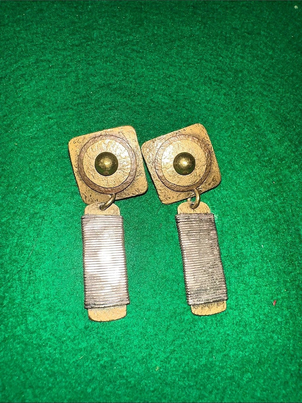 Vintage Marjorie Baer Signed Modernist Earrings